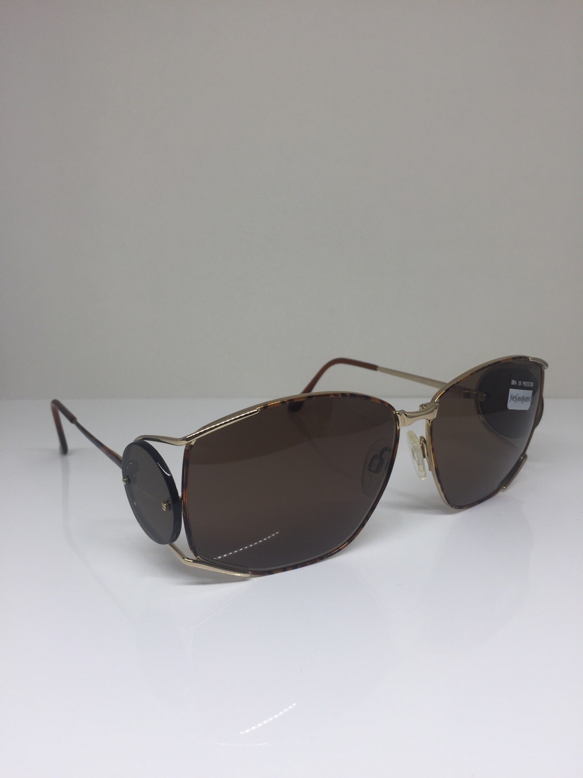 Occhiali da sole Yves Saint Laurent YSL 6002 C. Y 106 tartaruga nuovi vintage con oro