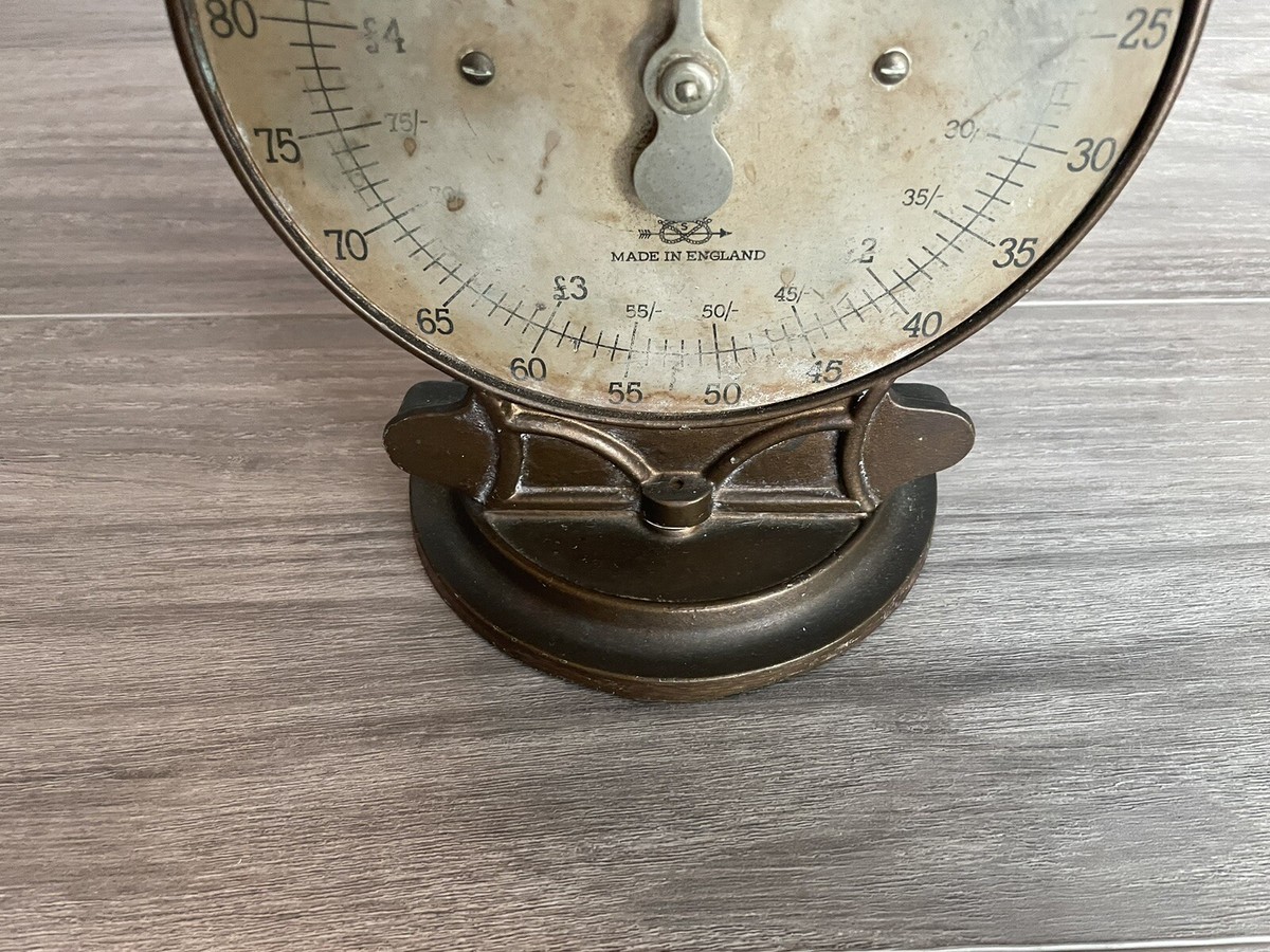 Vtg Salter Scale Silver Copper Checker, Commercial