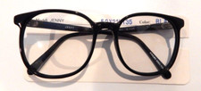 Vintage MAINSTREET Jenny Black 52/21 P3 Round Eyeglass Frame New/Old Stock 254