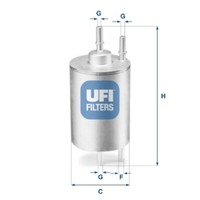 UFI Kraftstofffilter Passend FüR Audi A4 Avant Seat Exeo