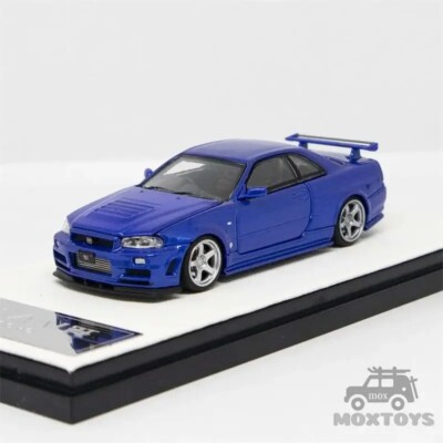 Nissan GTR R34 Time Micro Fast & Furious 1:64 - With Base