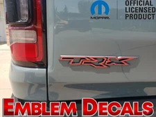 Ram 1500 TRX Emblem Overlay Decal 2021 2022 2023 2024