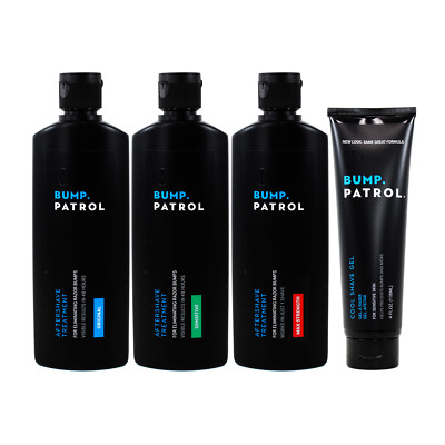 Bump Patrol Original, Sensitive, Max Strength, Shave Gel, After Shave Treatment