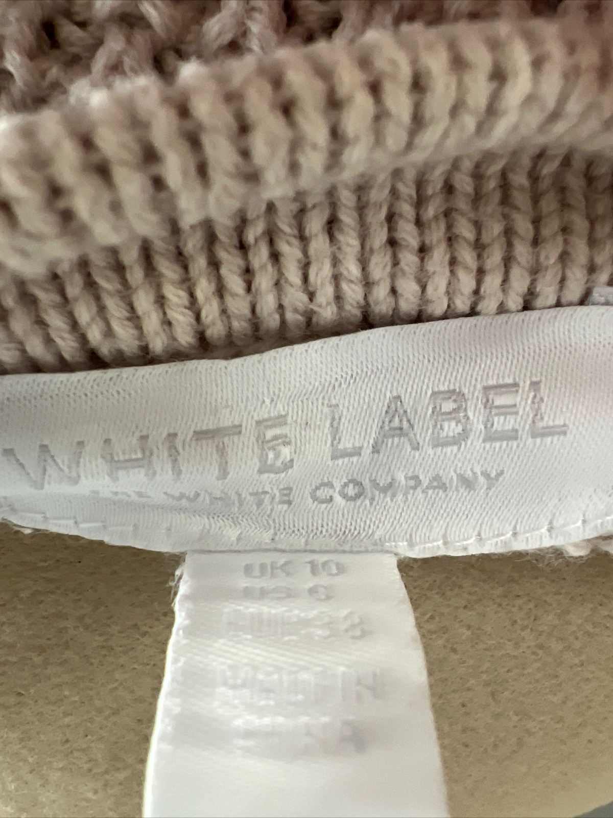 White Company Cable Knit Coatigan Long Cardigan UK 10 Cream Oatmeal
