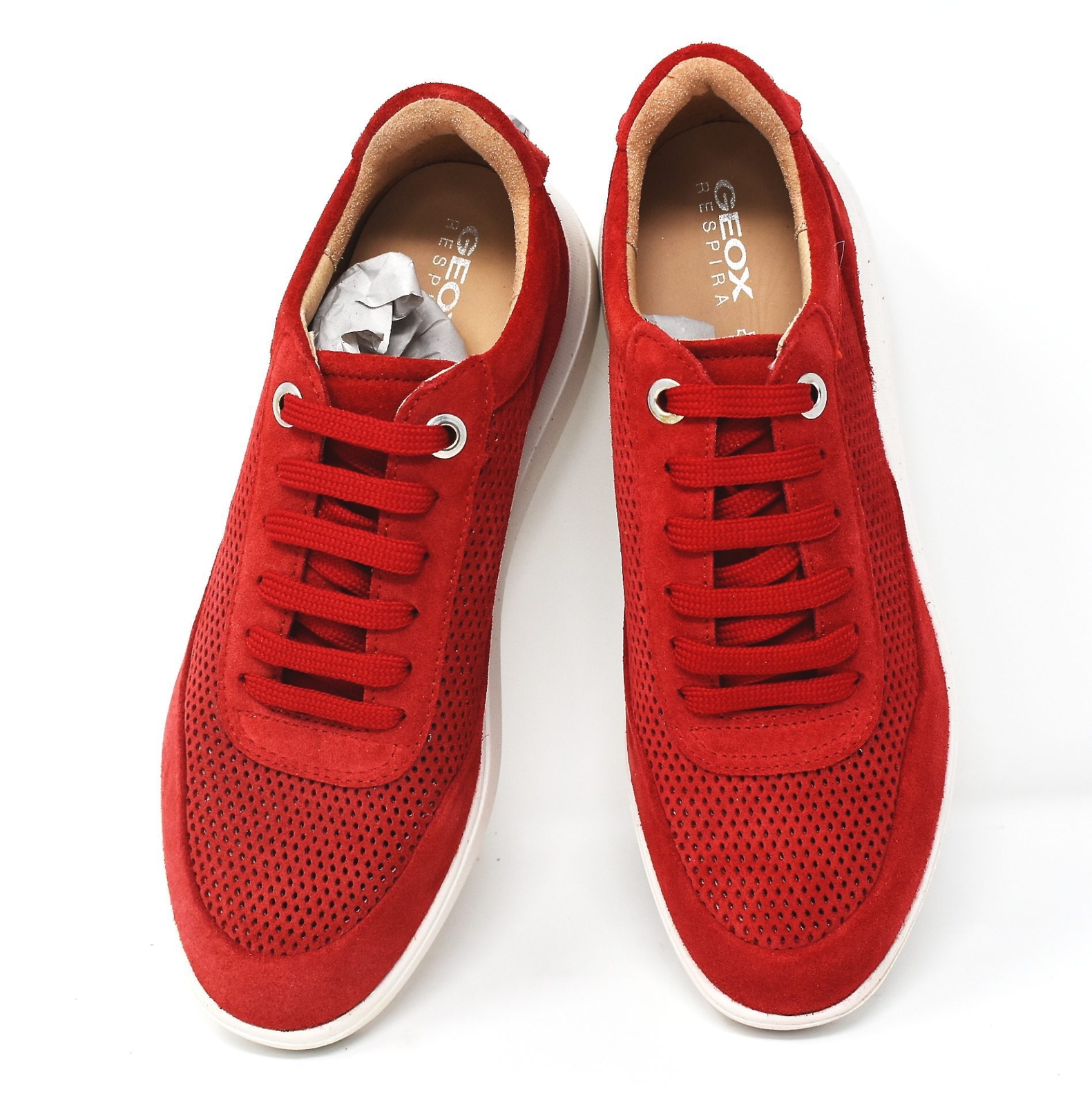 GEOX RESPIRA geox Sneakers D Rubidia E Suede Red UK 3 US 6 EU 36
