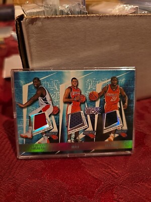 2005-06 Luxury Box Triple Double 5 Relics Okafor May Felton Robinson Kapono /193