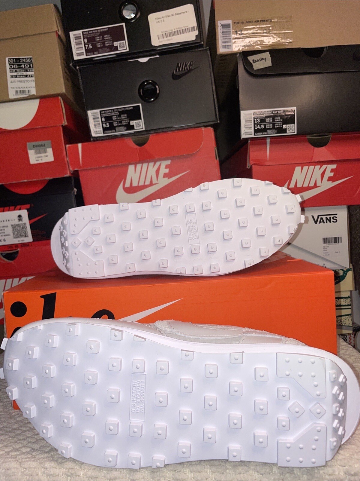 SACAI X NIKE Taglia UK 8 Nike LDWaffle x Sacai nylon bianco 2020