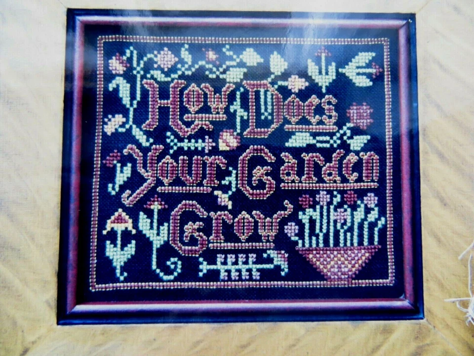 Barrick Samplers HOW DOES YOUR GARDEN GROW Cross Stitch Pattern CHART - Image 2 of 4