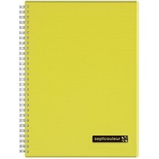 Notebook Sept Couleur B5 7mm rule Yellow 80 sheets JAPAN IMPORT