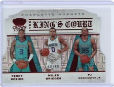 2019-20 Panini Crown Royale Basketball The King Court Red/T.Rozier/Miles Bridges