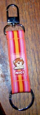 NICI KEYBAND / KEYCHAIN - Wild Friends - LION - Made of Webbing - NEW!
