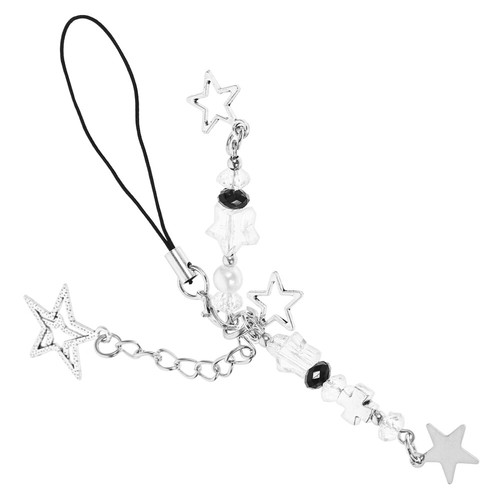 Porte-clés chaîne téléphone portable Pentagram sangle charme étudiant breloques mignonnes - Photo 12 sur 12