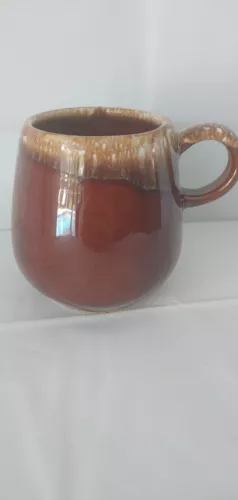 McCoy Brown Drip Glaze 12 oz. Mug #7025 Set (4 In Set) U.S.A