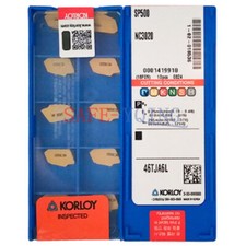 10PCS KORLOY SP500 NC3020 5.0mm Cut-Off Single head grooving carbide inserts New