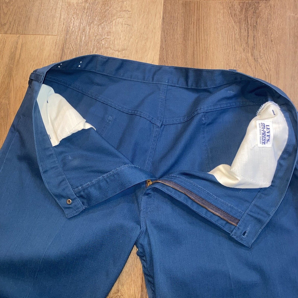 Levi's Pants BIG E Sta Prest Levis Blue Wide Leg Disco