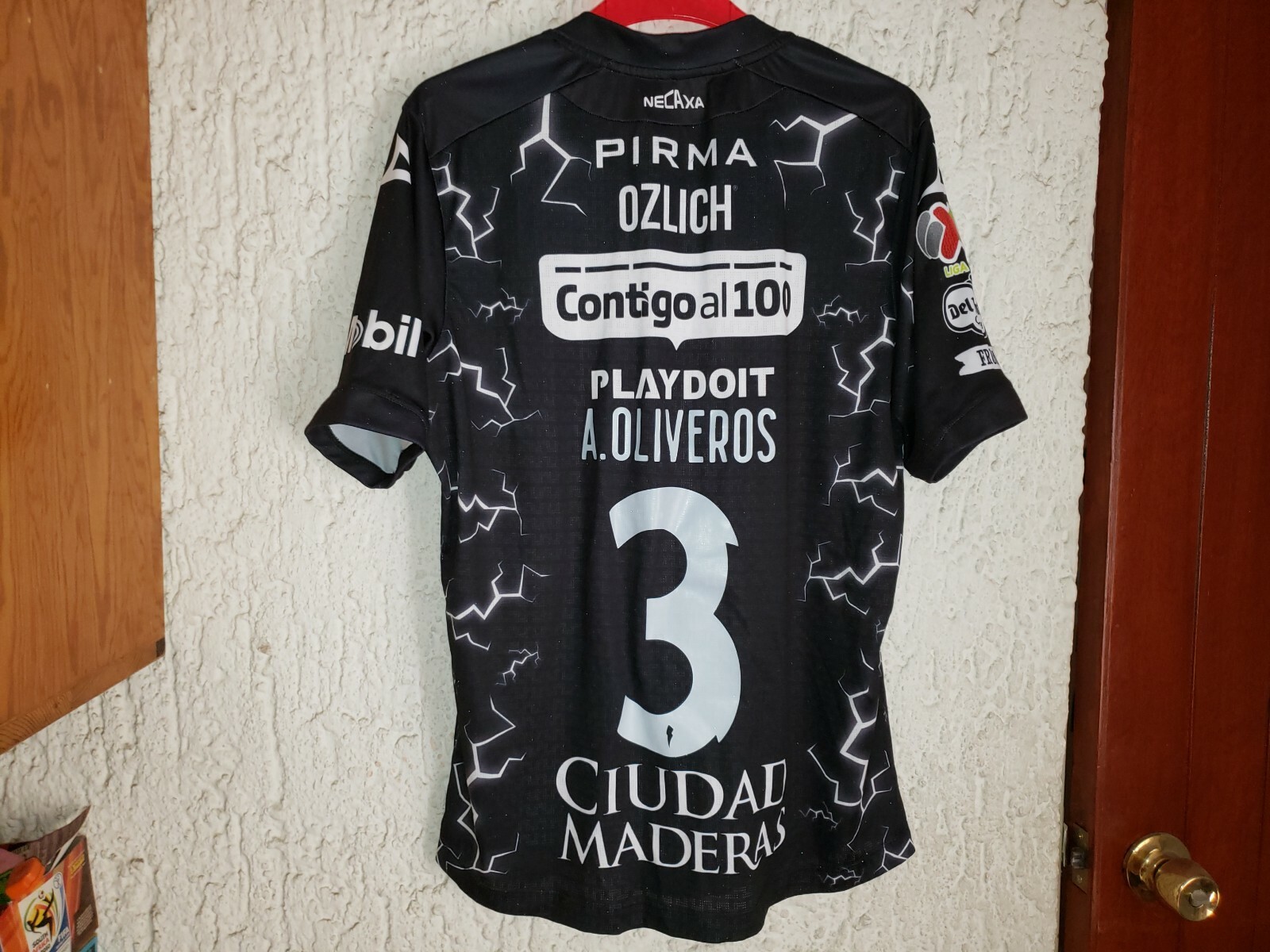 Necaxa Away 21/22 Oliveros #3 Match Worn Shirt Jersey Liga Mx Mexico M