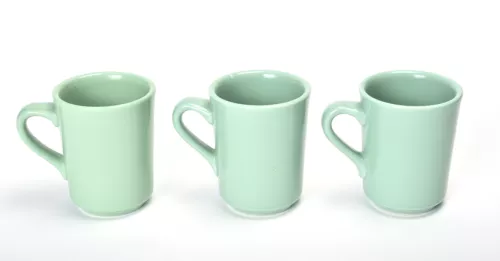 Homer Laughlin, Denver Mug, Seamist Set of 3 {Ex+}