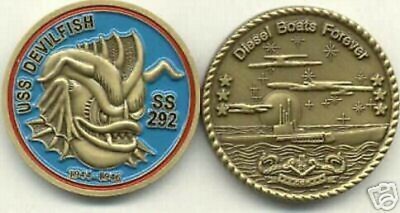 NAVY USS DEVILFISH SS-292 SUBMARINE CHALLENGE COIN | eBay