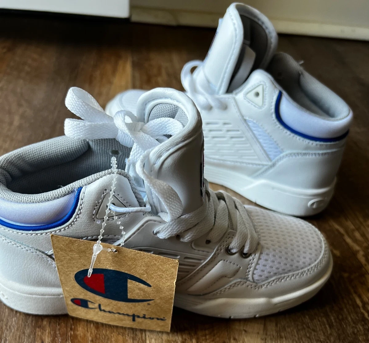 champion kids drone white on white shoes size 1y eBay
