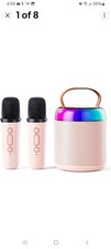Mini Karaoke Machine for Kids Adults, Portable Bluetooth Karaoke Speaker with 2
