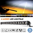 Yellow Slim LED Light Bar 20" 30" 50" Spot Flood Combo Work Truck SUV ATV 4WD