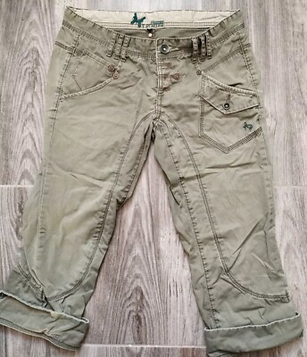 Freeman T Porter Damen Gr. 28 Dreiviertel Beige Olive 