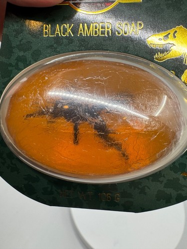Jurassic Park Black Amber Soap Prop Replica -John Hammond Hot Topic RARE OOP NEW - Picture 7 of 7