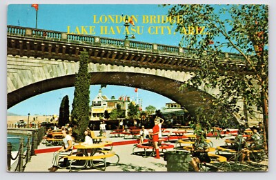 c1970s~English Village~London Bridge~Lake Havasu City Arizona AZ~VTG Postcard