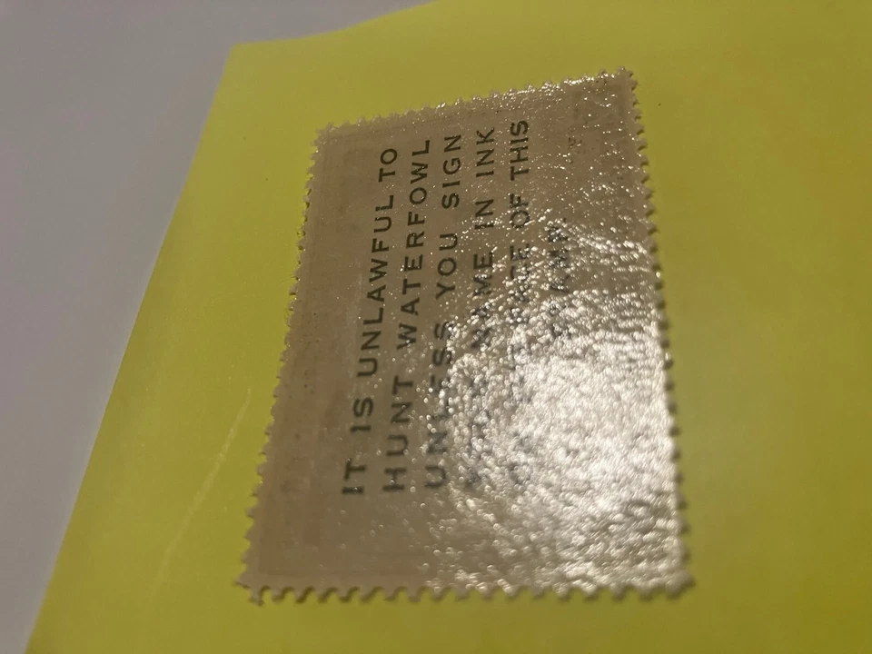 RW17 Trumpeter Swans Federal Duck Stamp MNH see comment section gum pickup - Image 3 of 3