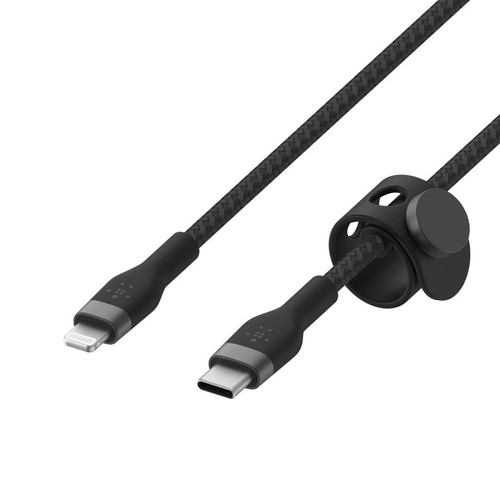 Belkin BoostCharge Pro Flex 3M USB-C to Lightning Cable - MFI Certified - Black - 第 2/5 張圖片