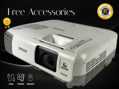 2700 ANSI Tri-LCD Projector Professional for Installation 1080i HDMI w/Bundle