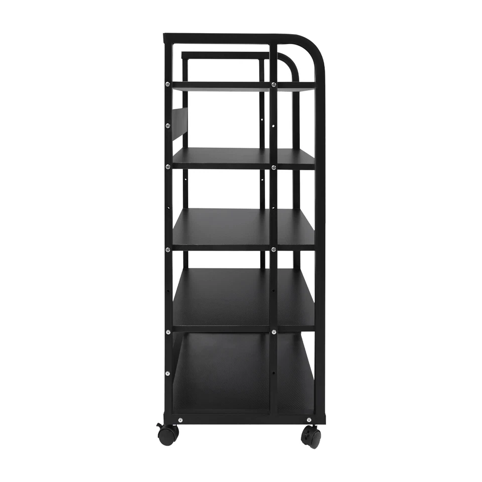 5-Tier AV Media Stand Corner TV Entertainment Center Stereo Components Stand US - Image 3 of 4