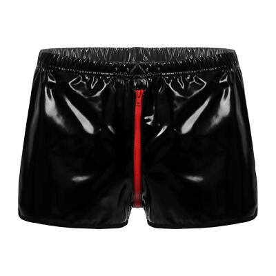 Lackleder Höschen Dessous Herren Wetlook Latex Trunks Shorts Tanga