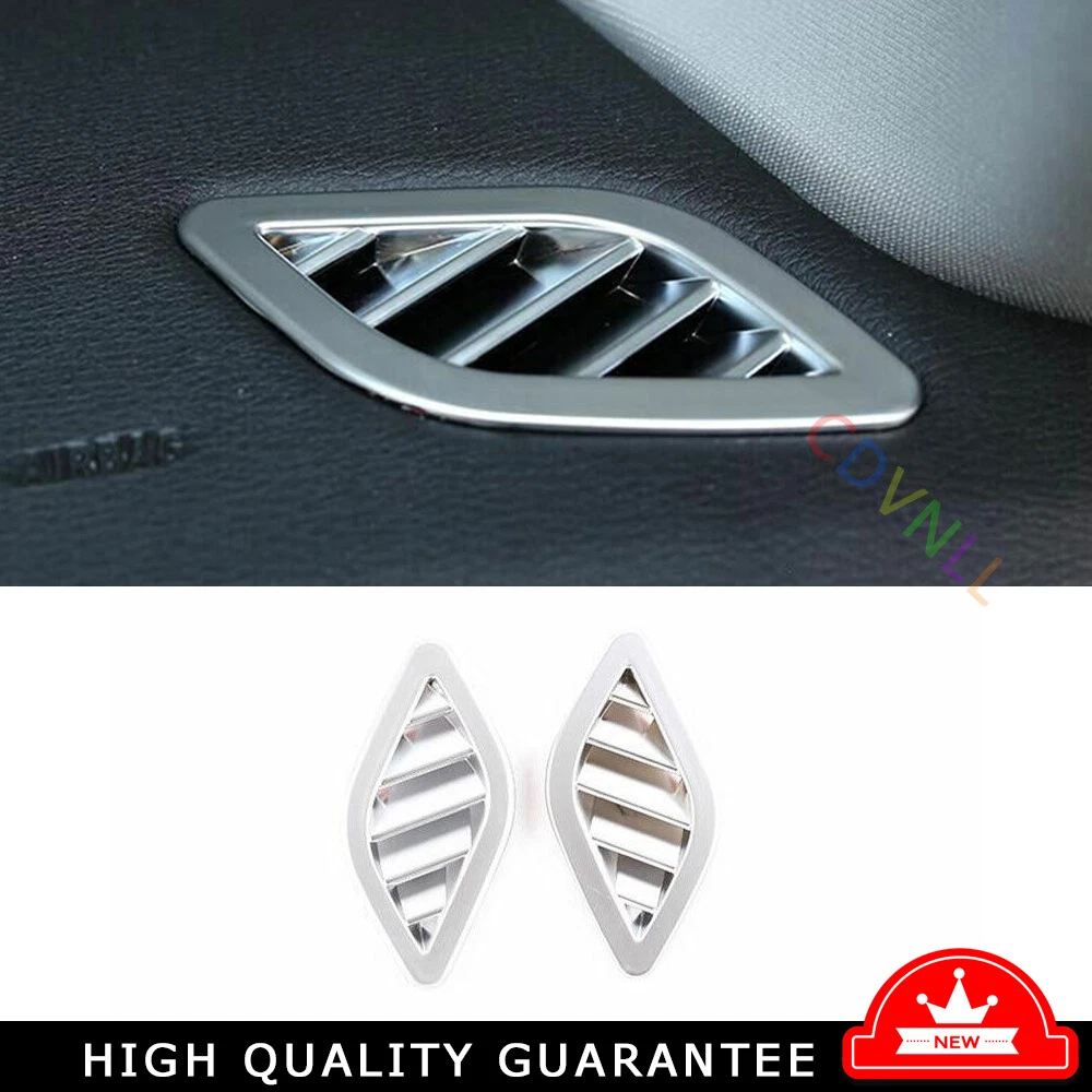 Instrument L&R Air Outlet Vent Trim 2* Fit For BMW X1 E84 2010-2015 Matte Silver