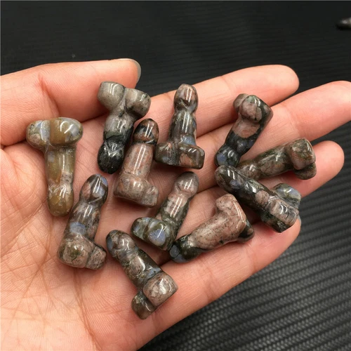 Wholesale Natural mix mini Penis Carved quartz Crystal Massager Wand Healing - Picture 126 of 296
