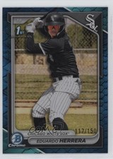 2024 Bowman Chrome Prospects Blue Reptilian Refractor /150 Eduardo Herrera 0w8p