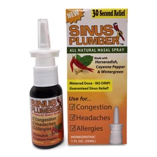 Pepper Nasal Spray, Allergy and Sinus Relief, Congestion, Headaches, 1 fl oz