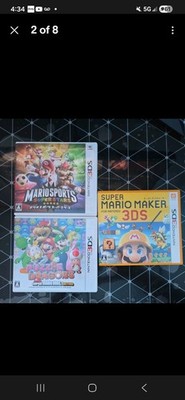  Puzzle and Dragons, Mario sports superstars, Mario Maker lot 3DS Japanese