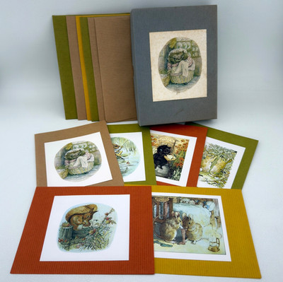 The Green Tiger Press Peter Rabbit Beatrix Potter Notecards Complete Box of 6