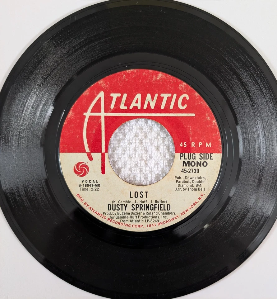 DUSTY SPRINGFIELD, 7 «45, МОНО DJ, OG 1970, LOST - Изображение 2 из 3