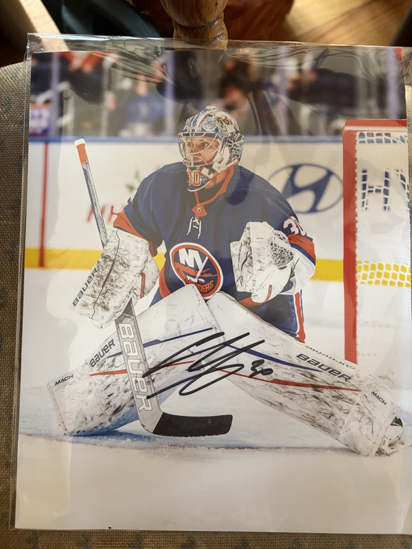 ILYA SOROKIN SIGNED AUTOGRAPHED 8x10 PHOTO NY ISLANDERS GOALIE