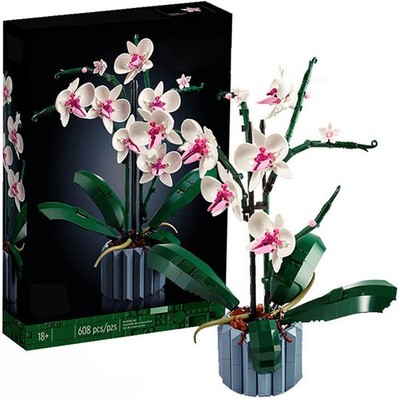 10311 Orchidee Künstliche Pflanzen Set inkl Blumen Modellbausatz für Erwachsene