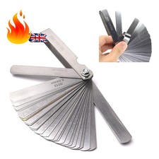 32 Pcs Stainless Steel Feeler Gauge Set 0.04-0.88mm &ndash; Metric/Imperial Dual Marke