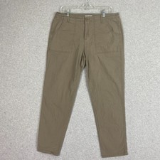 Liz Claiborne Pants Womens 10 Brown Classic Mid Rise Lightweight Chino Casual