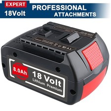 18V 8.0Ah Lithium-Ion Battery For Bosch Professional GBA BAT609 BAT620 BAT610 US
