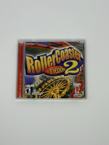 Roller Coaster Tycoon 2 PC CD-ROM Six Flags Edition 2002 CIB