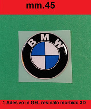 1 adesivo BMW GEL 45.mm Resinati morbidi scritta stemma logo 3D per Auto e Moto