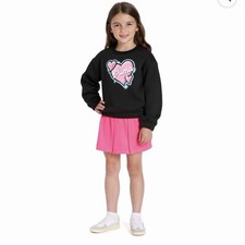 PUMA Girls Size 18M Heart Crewneck Sweatshirt And Pink Skort Cute NWT