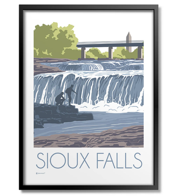 #ad #ad Sioux Falls Park Print $16.19