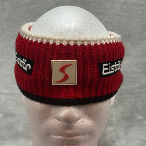 Diadema Eisbar Austria Mezcla de Lana Tejida Rojo Blanco Negro Invierno Esquí Deporte - Imagen 5 de 11